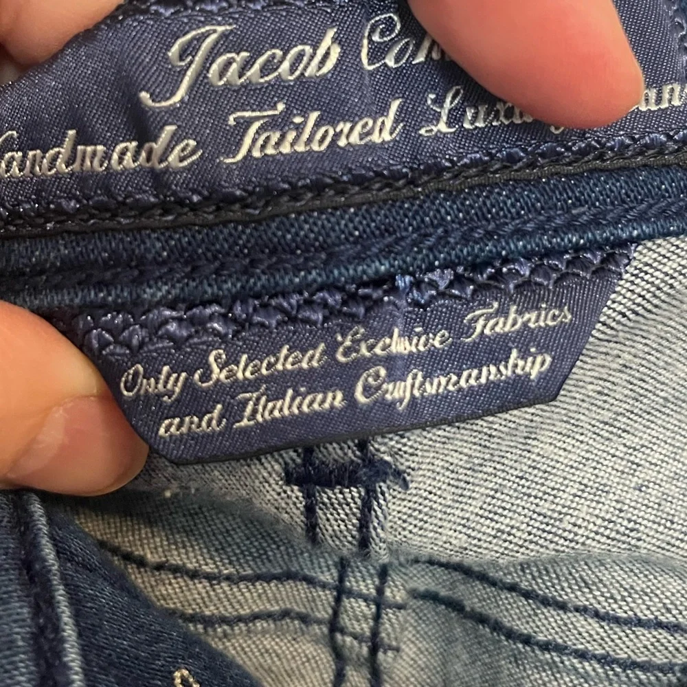 Jacob Cohen Women's Dark Blue Skinny Jeans with Striped Tie Belt - Picture 7 of 16